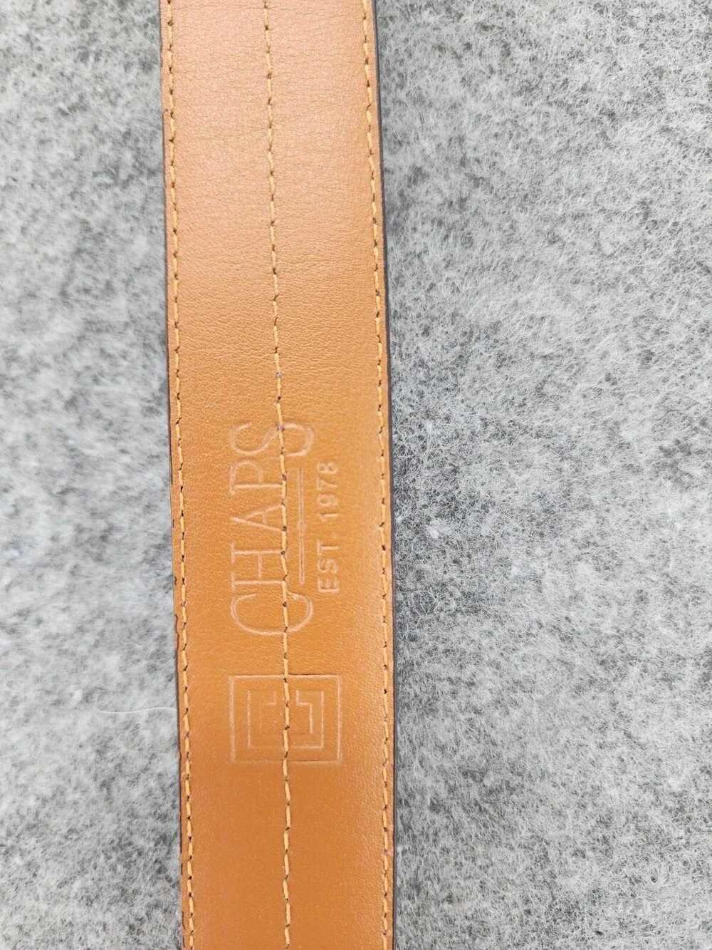 Chaps Belt Mens 38 Brown Leather 1